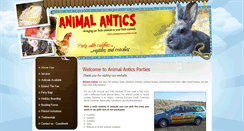 Desktop Screenshot of animalanticsparties.co.uk